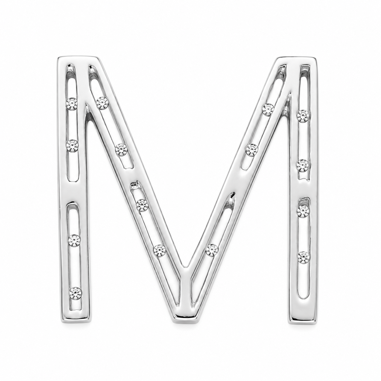 Ciondolo - 18 carati Oro bianco - 0.315ct. tw. Diamante (Naturale) - Made in Italy - Handmade