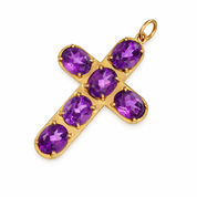 Ciondolo - 18 carati Oro giallo - 16.50ct. tw. Ametista