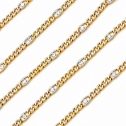 Collana - 18 carati Oro giallo, Oro bianco - Made in Italy - Handmade