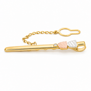Fermacravatta - 18 carati Oro giallo, Oro bianco, Oro rosa - 0.01ct. tw. Diamante (Naturale) - Made in Italy - Handmade