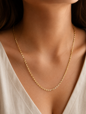 Collana - 18 carati Oro giallo - Made in Italy - Handmade