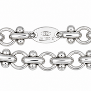 Collana - 18 carati Oro bianco - 0.15ct. tw. Zaffiro - Made in Italy - Handmade