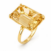 Anello - 18 carati Oro giallo - 8.00ct. tw. Quarzo - Made in Italy - Handmade