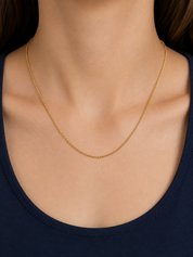 Collana - 18 carati Oro giallo - Made in Italy - Handmade
