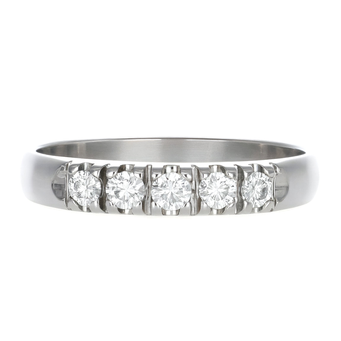 Anello - 18 carati Oro bianco - 0.20ct. tw. Diamante (Naturale)