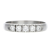 Anello - 18 carati Oro bianco - 0.20ct. tw. Diamante (Naturale)