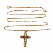 Collana con ciondolo - 18 carati Oro giallo - Made in Italy - Handmade