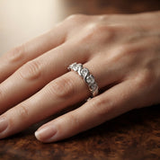 Anello - 18 carati Oro bianco - 0.175ct. tw. Diamante (Naturale) - Made in Italy - Handmade