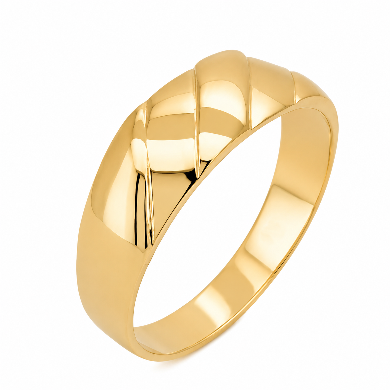 Anello - 18 carati Oro giallo - Made in Italy - Handmade