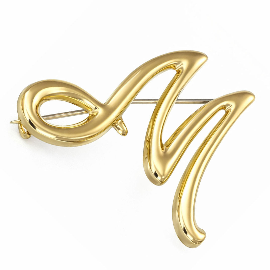 Spilla - 18 carati Oro giallo, Oro bianco