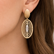 Orecchini - 18 carati Oro giallo, Oro bianco