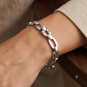 Bracciale - 18 carati Oro bianco - Made in Italy -Handmade