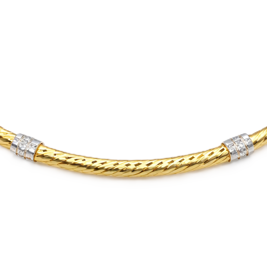 Collana - 18 carati Oro giallo, Oro bianco