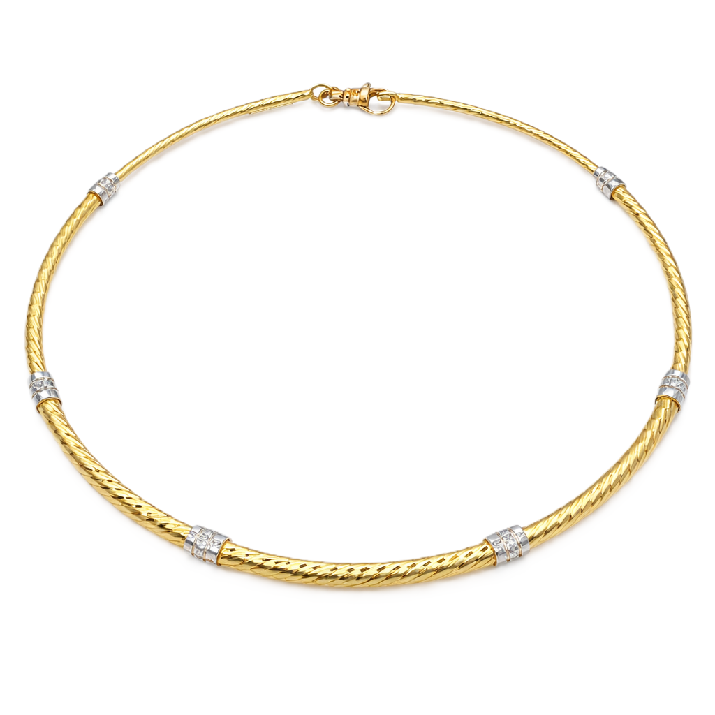 Collana - 18 carati Oro giallo, Oro bianco