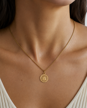 Collana con ciondolo - 18 carati Oro giallo - Made in Italy - Handmade