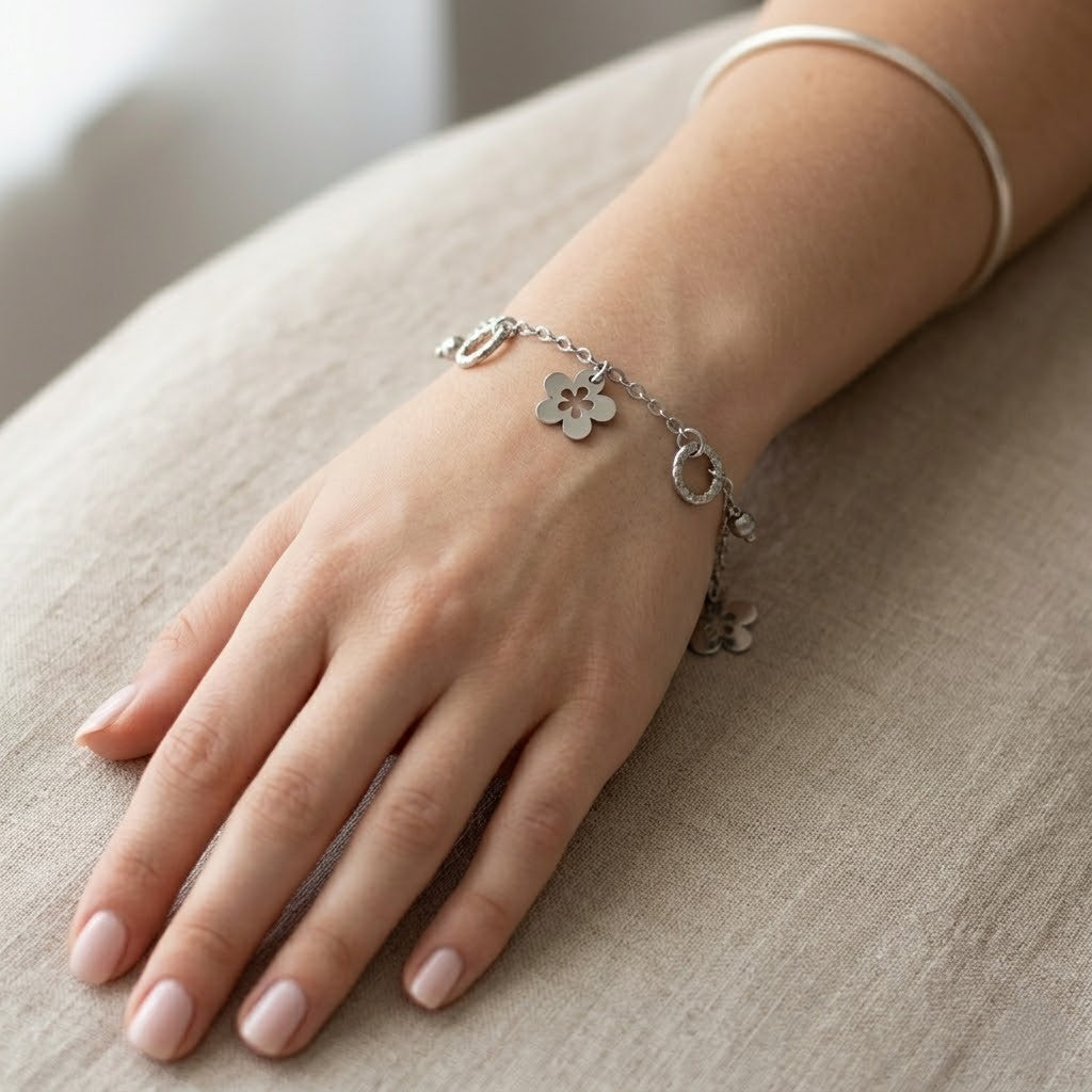 Bracciale - 18 carati Oro bianco