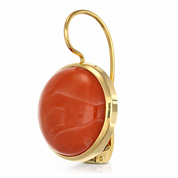 Orecchini - 18 carati Oro giallo Corallo