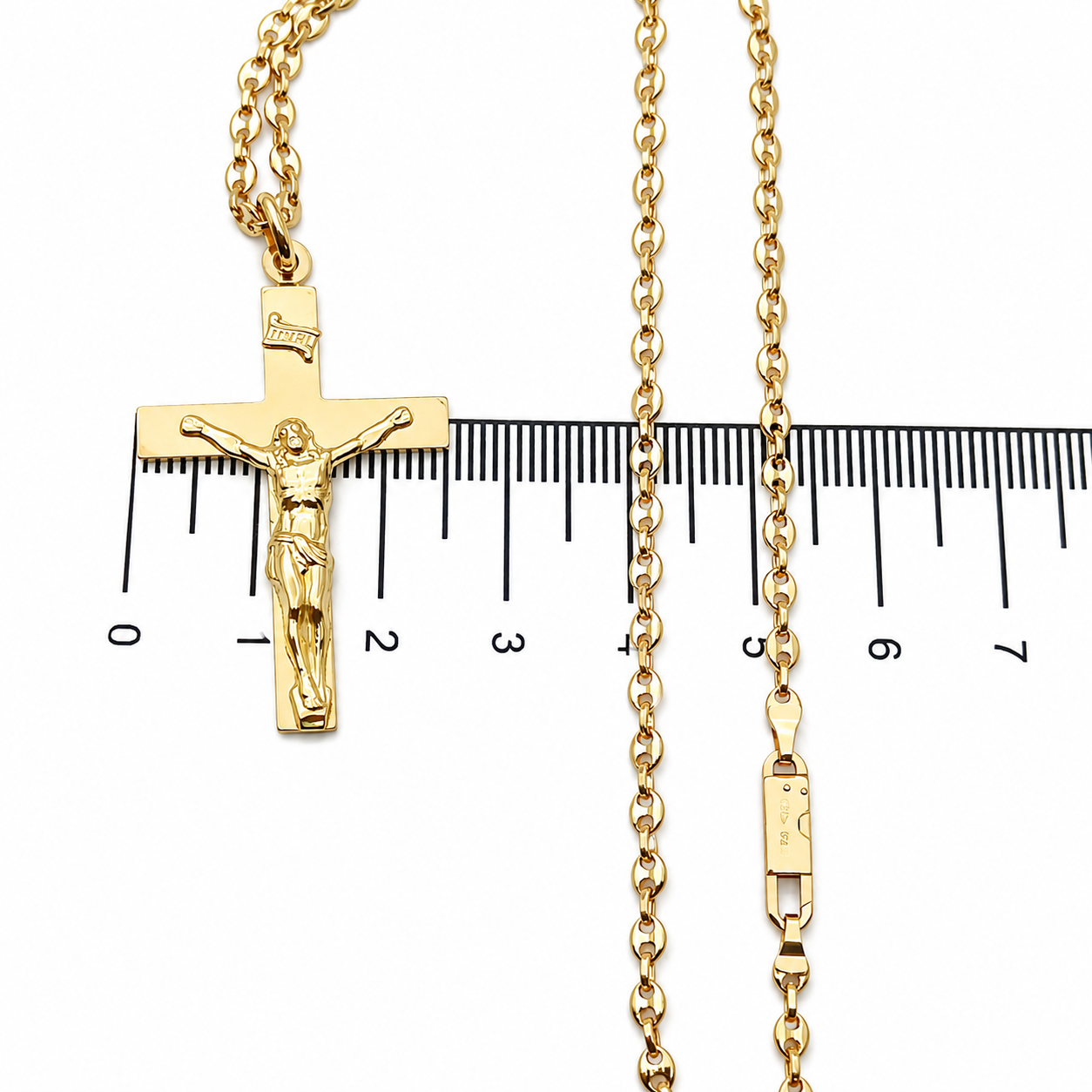 Collana con ciondolo - 18 carati Oro giallo - Made in Italy - Handmade
