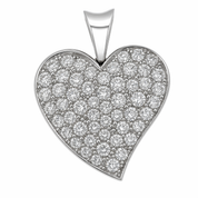Ciondolo - 18 carati Oro bianco - 1.62ct. tw. Diamante (Naturale)