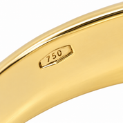 Anello - 18 carati Oro bianco, Oro giallo - 0.09ct. tw. Diamante (Naturale) - Made in Italy - Handmade