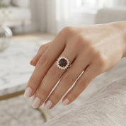 Anello - 18 carati Oro giallo - 2.96ct. tw. Zaffiro - Diamante - Made in Italy - Handmade