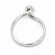 Anello - 18 carati Oro bianco- 0.28ct. tw. Diamante (Naturale) - Made in Italy - HandMade