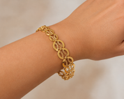 Bracciale - 14 carati Oro giallo - Handmade - Made in Italy