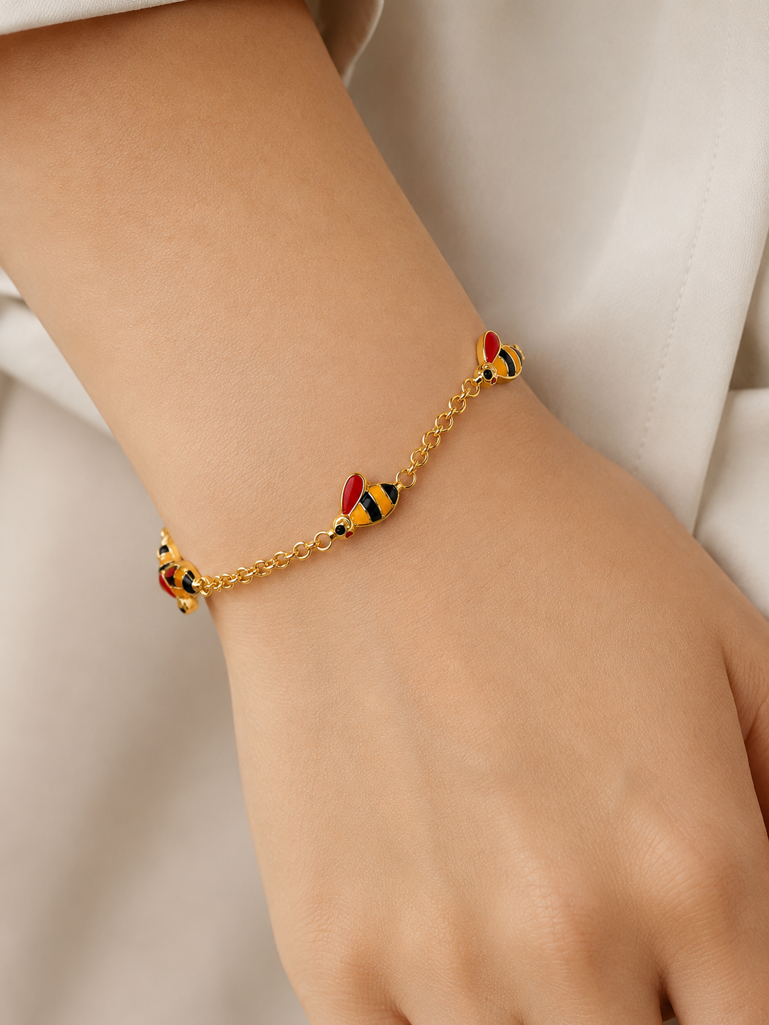 Bracciale - 18 carati Oro giallo - Handmade - Made in Italy