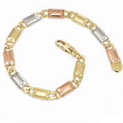 Bracciale Oro Giallo Oro Bianco Oro Rosa 18 carati
