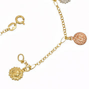 Bracciale unisex in oro giallo 18 carati
