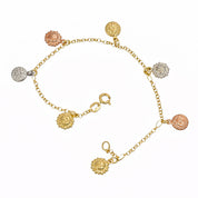 Bracciale unisex in oro giallo 18 carati
