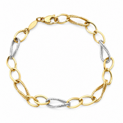 Bracciale - 18 carati Oro giallo, Oro bianco - Handmade