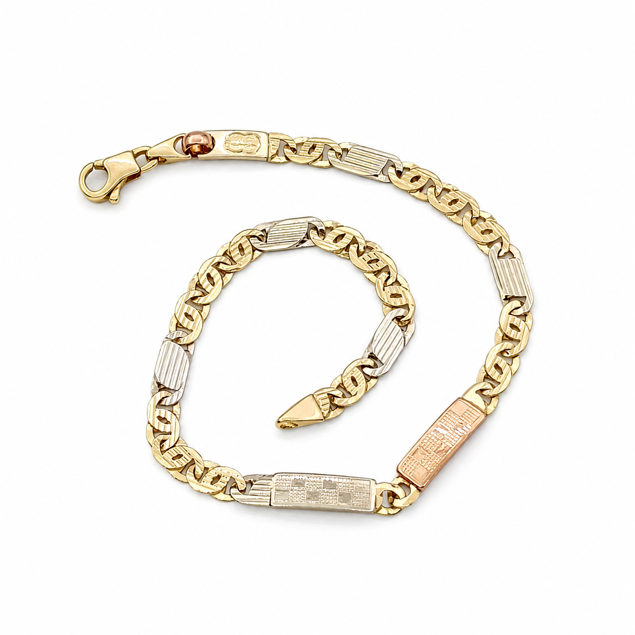 Bracciale - 18 carati Oro giallo, Oro rosa, Oro bianco - Handmade - Made in Italy