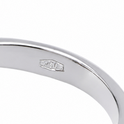 Anello - 18 carati Oro bianco, Oro giallo - 0.04ct. tw. Diamante (Naturale) - Made in Italy - Handmade