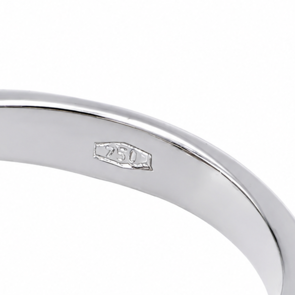 Anello - 18 carati Oro bianco, Oro giallo - 0.04ct. tw. Diamante (Naturale) - Made in Italy - Handmade