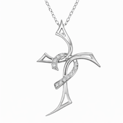 Collana con ciondolo - 18 carati Oro giallo - 0.24ct. tw. Diamante (Naturale)