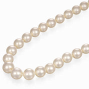 Collana - 18 carati Oro bianco - 0.18ct. tw. Diamante (Naturale) - Perla