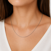 Collana - 18 carati Oro bianco - Made In Italy - Hand Made
