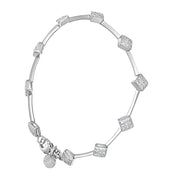 Bracciale - 18 carati Oro bianco - 0.90ct. tw. Diamante (Naturale)