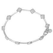 Bracciale - 18 carati Oro bianco - 0.90ct. tw. Diamante (Naturale)