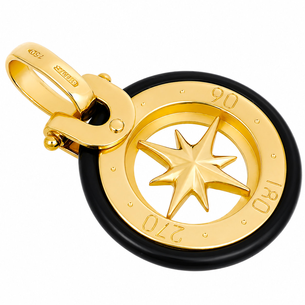 Ciondolo - 18 carati Oro giallo - Made in Italy - Handmade