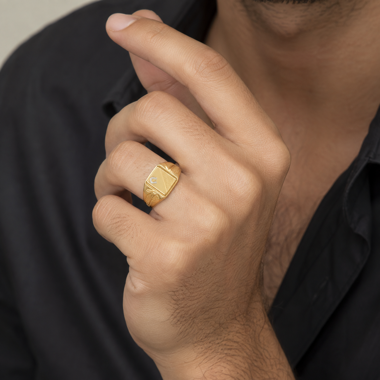 Anello - 18 carati Oro bianco, Oro giallo - Made in Italy - Handmade