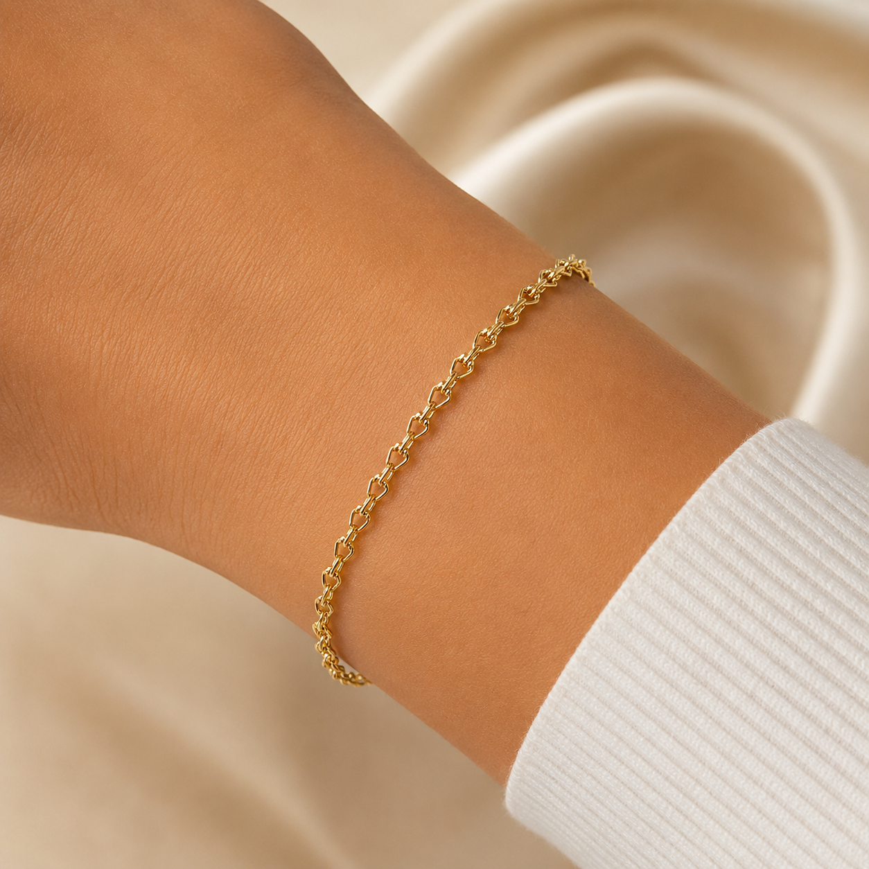 Bracciale - 18 carati Oro giallo - Made in Italy - Handmade