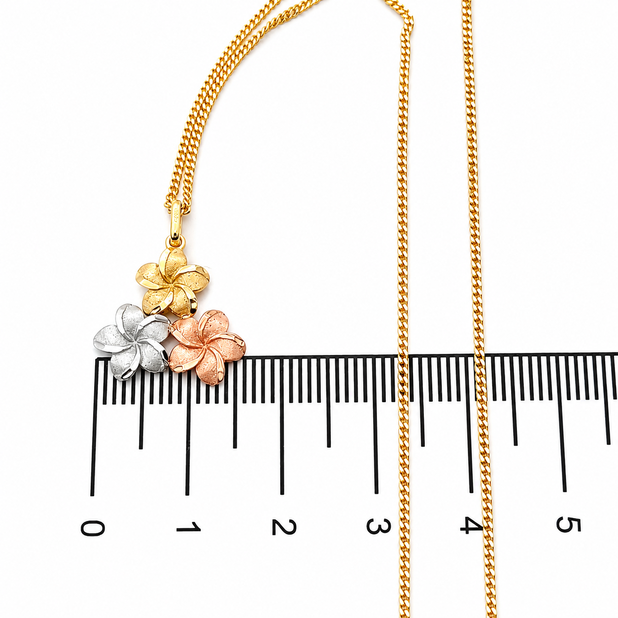 Collana con ciondolo - 18 carati Oro giallo, Oro rosa, Oro bianco - Made in Italy - Handmade