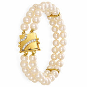 Bracciale - 18 carati Oro bianco, Oro giallo - 0.11ct. tw. Diamante (Naturale)