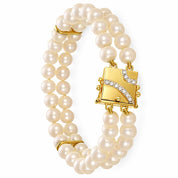 Bracciale - 18 carati Oro bianco, Oro giallo - 0.11ct. tw. Diamante (Naturale)