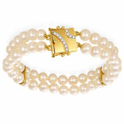 Bracciale - 18 carati Oro bianco, Oro giallo - 0.11ct. tw. Diamante (Naturale)