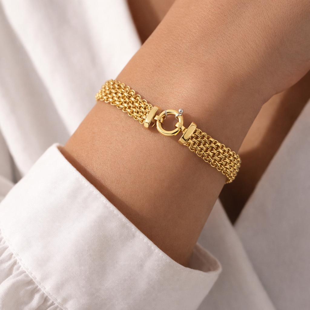 Bracciale - 18 carati Oro giallo, Oro bianco