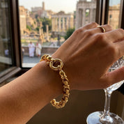 Bracciale - 18 carati Oro giallo - 0.025ct. tw. Zaffiro