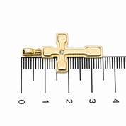 Ciondolo - 18 carati Oro giallo - 0.01ct. tw. Diamante (Naturale) - Made in Italy - Handmade